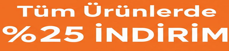 Tüm Ürünlerde %25 İndirim