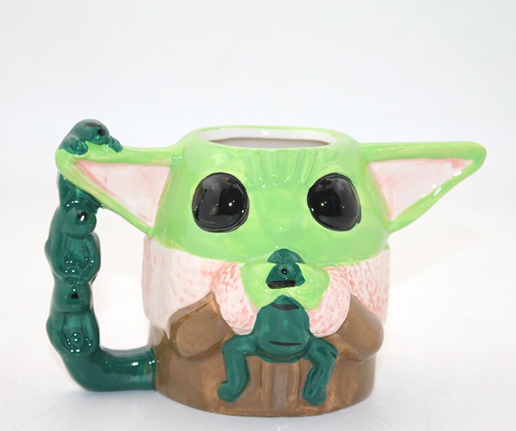 Porselen Baby Yoda Kupa Bardak