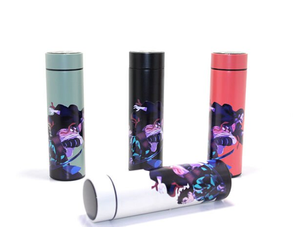 Anime Baskılı Dijital Göstergeli Termos 500 ml Model 1