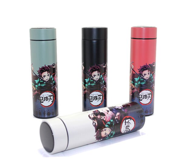 Anime Baskılı Dijital Göstergeli Termos 500 ml Model 4