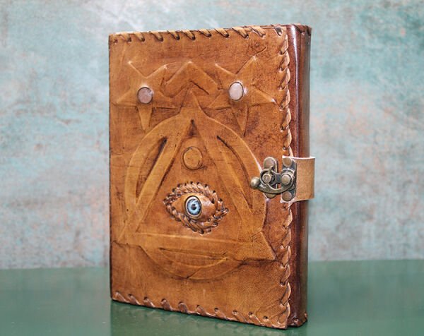 Taşlı Deri Defter Model 1