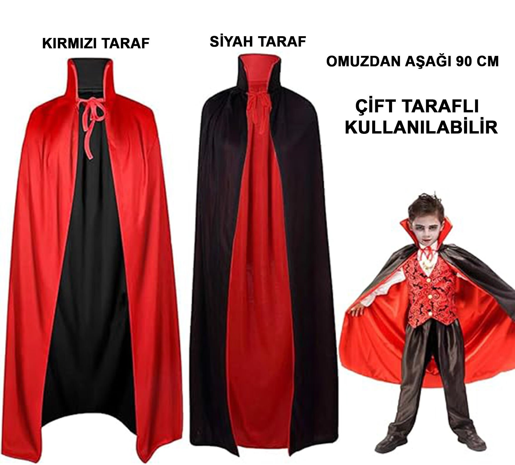 Çift Taraflı Pelerin Çocuk
