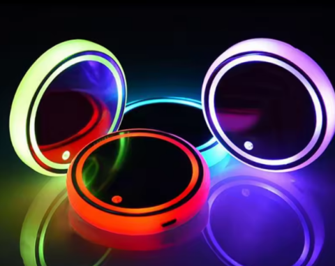 LED’li Işıklı Bardak Altı Araç İçi Bardaklık