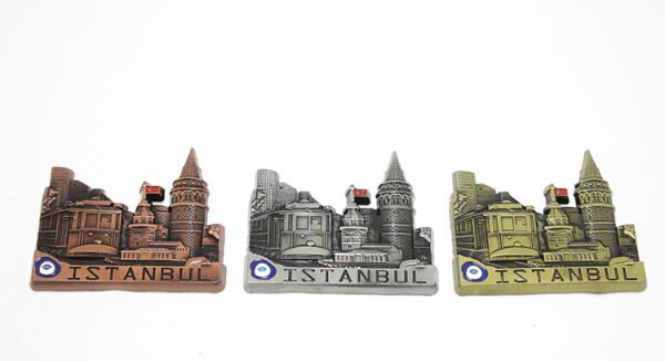 Metal İstanbul Temalı Yöresel Magnet Model 3