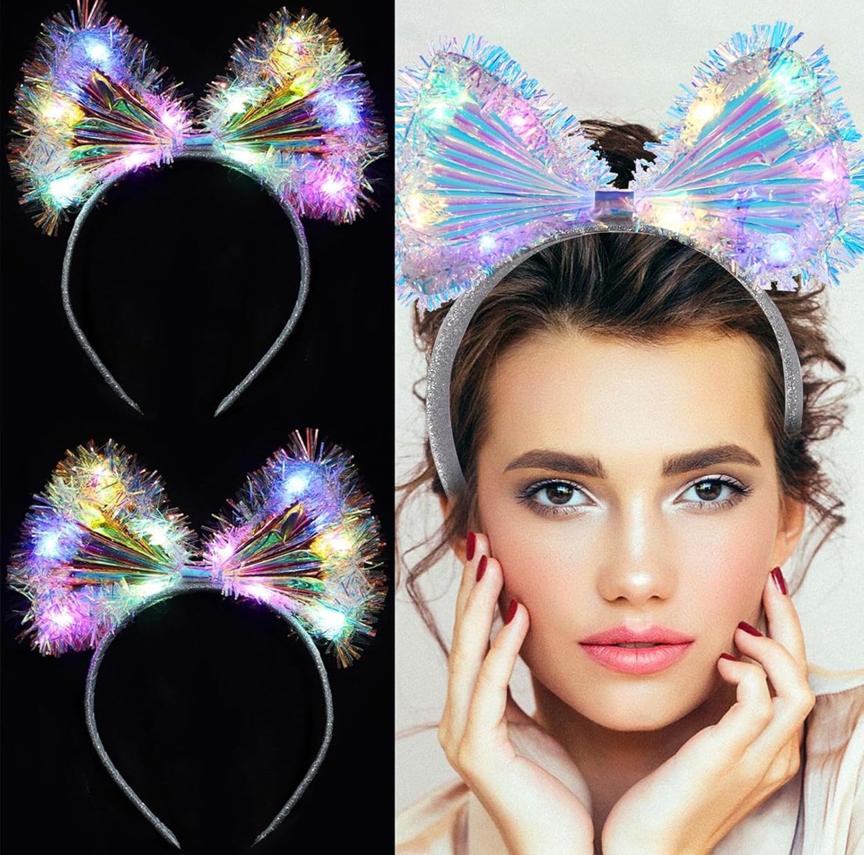 Fiyonk Gece Tacı Fiber Işıklı Ledli