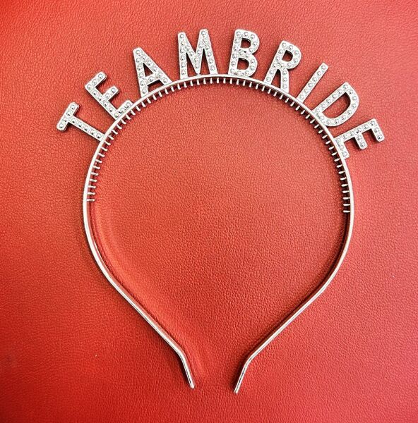 Gümüş Renk Team Bride Taç – Gelin ve Nedime Tacı