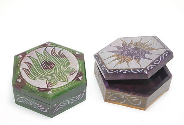 Obsidian Taşı Kutu Model 5